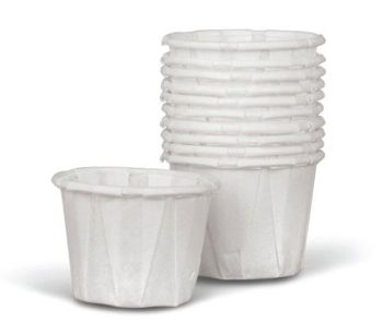 Disposable Paper Souffle Cups,White