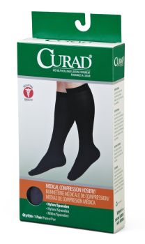 CURAD Knee-High Compression Hosiery 15-20 Mmhg