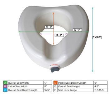 Raised Toilet Seat by Drive