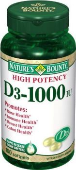 Nature's Bounty Vitamin D-3 Supplement