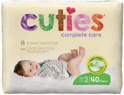 Cuties Complete Care Diapers, Size 2