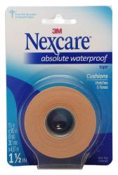 Nexcare Absolute Waterproof Tape, 1-1/2 Inch X 5 Yard, 1 Each