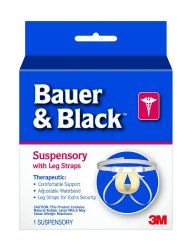 Bauer & Black Suspensory with Leg Straps