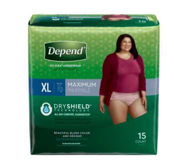 Depend FIT-FLEX Maximum Absorbency Underwear for Women