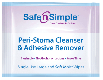 Safe N Simple Peri-Stoma Cleanser and Adhesive Remover Wipe Alcohol Free