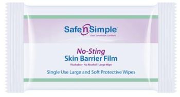 Alcohol Free No Sting Skin Barrier Wipes