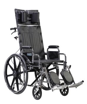 Sentra Reclining Wheelchair, Detachable Desk Arms, 22