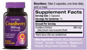 Natrol Cranberry Supplement