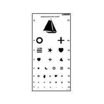 Tech-Med Plastic Eye Test Chart, Kindergarten