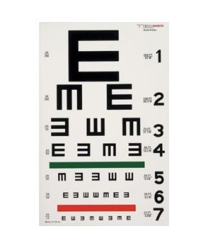Tech-Med Illuminated Tumbling-E Eye Chart