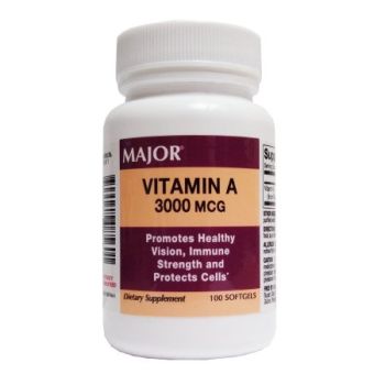 Major Vitamin A Supplement 10MIU Caplet