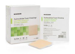 McKesson Silicone Foam Adhesive Dressing without Border
