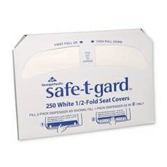 Safe T Gard Toilet Seat Covers White Disposable, Case of 5000