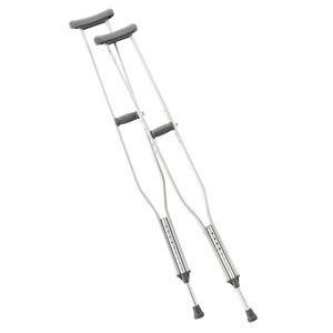 Push Button Adjustable Crutches