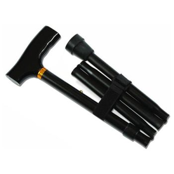 Adjustable Folding Cane, Black