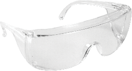 Barrier Protective Goggles With Brow and Side Shields