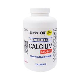Major Oyster Shell Calcium Supplement, 300 Count Bottle