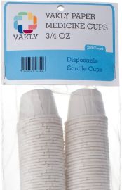 Vakly Paper Medicine Cups, 3/4 oz, (Disposable Souffle Cups), 250 Count