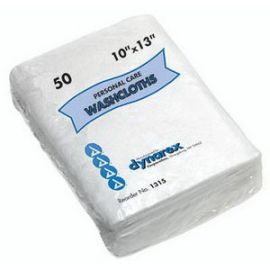 Dry Wipe Washcloth, 12 X 13, 50/Pkg