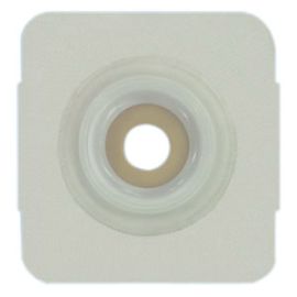 Securi-T USA Extended Wear Convex Pre-Cut Wafer White Tape Collar (4" x 4")