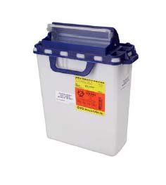 Pharmaceutical Waste Container, 3 Gallon, Counterbalanced Door, 10 Each / Case