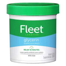 Fleet Laxative Glycerin Suppositories 50 Count