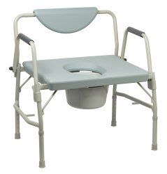 McKesson Heavy Duty Non-Folding Commode Chair