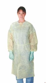 Polypropylene Isolation  Gowns,Yellow