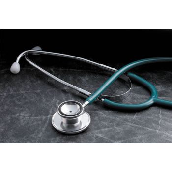 TechMed Classic Stethoscope, Single Sided Chestpiece Green