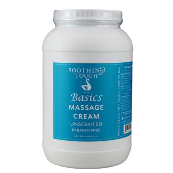 Soothing Touch Basics Massage Cream Unscented, 1 Gallon