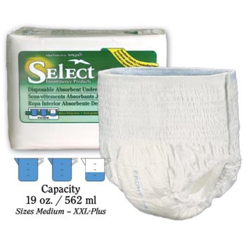 Tranquility Select Disposable Absorbent Underwear XLarge 48  66