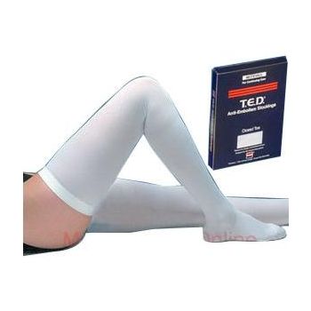 T.E.D. Thigh Length Anti-Embolism Stockings, Medium, Long, Closed Toe 