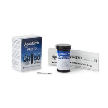 AgaMatrix Presto Test Strips, 50/Pack