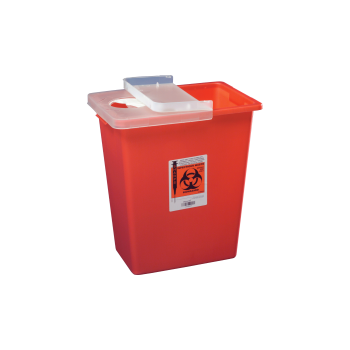 SharpSafety Sharps Container with Hinged Lid
