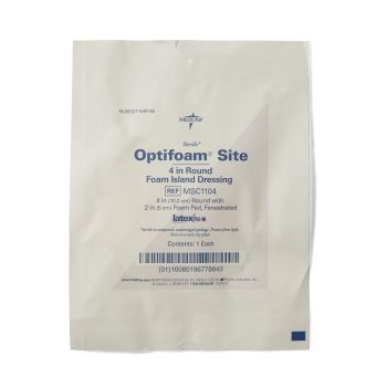 Optifoam Site Fenestrated Foam Dressing 4", Case