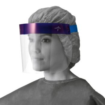 3/4 Length Disposable Face Shields With Foam Top And Elastic Band