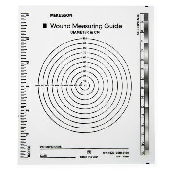 McKesson Wound Measuring Guide Clear Plastic