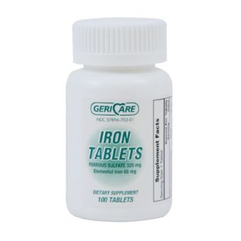 Geri-Care Iron Supplement Ferrous Sulfate Tablet 325mg