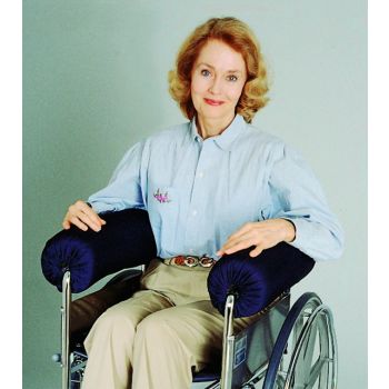 Skil-Care Lateral Stabilizer Armrest Bolster for Wheelchair, 16" x 6", w Sheepskin Cover