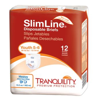 Tranquility SlimLine Junior Disposable Brief 24 to 42 lbs