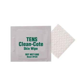 TENS Clean-cote Skin Dressing Wipe