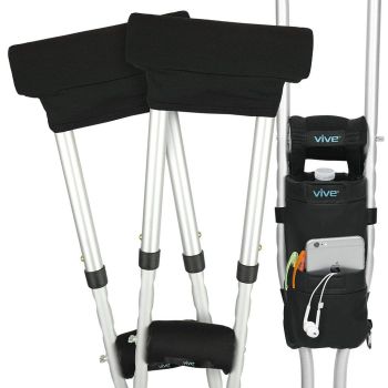 Vive Crutch Pad Kit, Black