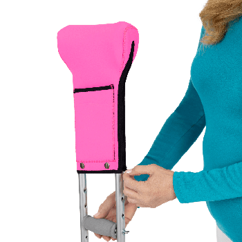 Vive Crutch Pads with Ergonomic Pouch