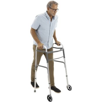 Vive Lightweight Aluminum Walker with Wheels
