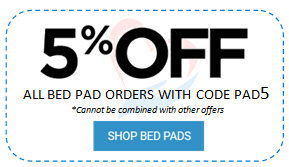 5% off bed pads